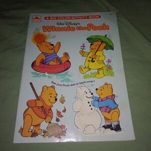 Vintage 1978 Winnie The Pooh Disney Color Activity Book Kids